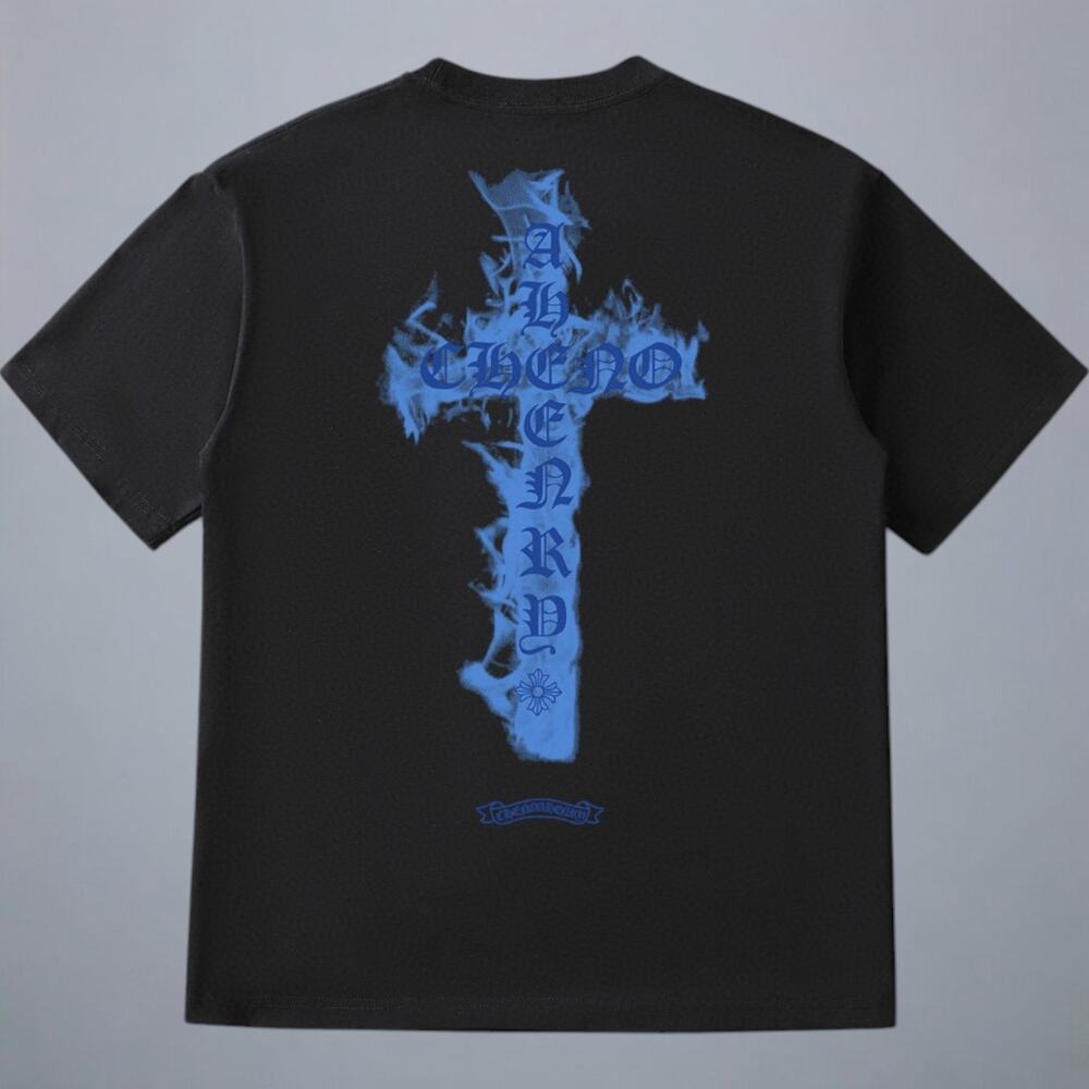 Chrome Hearts Men's Black Short Sleeve T-Shirt